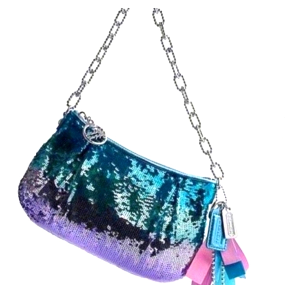 Coach Poppy limited edition Ombre small sequin bag